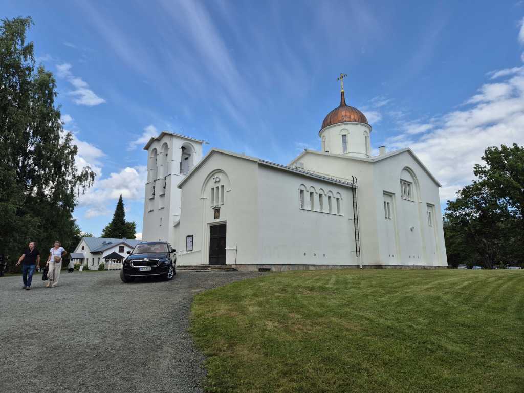 Valamo Monastery main church and grounds in Heinävesi, Finland